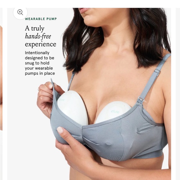Bodily Do Anything Nursing and Pumping Bras - 2 size Medium, slate grey blue - Picture 9 of 10